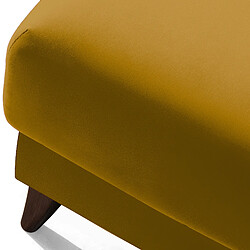 Acheter Konsimo Pouf scandinave en velours - Jaune