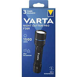 VARTA Lampe Torche LED Night Cutter Pro F20R Rechargeable Batterie Li-Ion 1000lm IP67 USB Type C