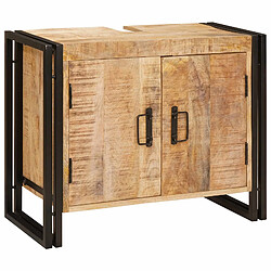 Acheter vidaXL Meuble sous évier Marron 71 x 33 x 58 cm Bois de mangue massif