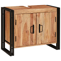 Acheter vidaXL Meuble sous évier Marron 71 x 33 x 58 cm Bois d'Acacia Massif