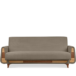 Konsimo Canapé convertible droit Gustavo 3 places - Beige