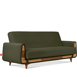 Konsimo Canapé droit 3 places - Olive
