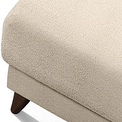 Acheter Konsimo Pouf Gustavo carré en velours - Crème
