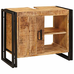 Acheter vidaXL Meuble sous évier Marron 71 x 33 x 58 cm Bois de mangue massif