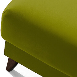 Acheter Konsimo Pouf scandinave velours - Olive