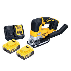 DeWalt DCS 334 M2 Scie sauteuse sans fil à mouvement alternatif 18 V Brushless + 2x batterie 4,0 Ah + chargeur
