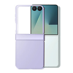 Avizar Coque pour Galaxy Z Flip 7 Soft-Touch avec Charnière Renforcée Violet