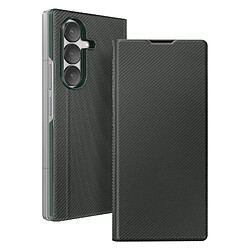 Avizar Étui Folio pour Galaxy Z Fold 7 Finition Texturé avec Fonction Support Vert foncé