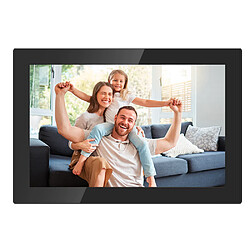 AgfaPhoto AGFA PHOTO Cadre Photo Connecté Realiview APF1000 Wi-Fi 10" LCD Ecran en Verre - Affichage Photos/Vidéos, Horloge, Météo, Rotation Auto, Mémoire 32Go, Appli FRAMEO iOS/Android Incluse - Noir