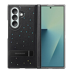 Dux Ducis Coque pour Galaxy Z Fold 7 avec Béquille Motif Étoilée et Verre Trempé Noir