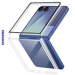 Samsung Coque Original Galaxy Z Flip 7 Clear Case Ultra Fin et Anti-jaunissement Transparent