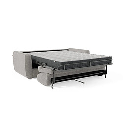 Avis Divani.store Leonida Canapé lit matelas H18 cm de haut 202 cm Gris