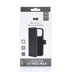 WE Etui folio MAGNETIQUE APPLE IPHONE 17 PRO MAX Noir