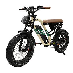 ONESPORT W66 ELECTRIC BIKE - 500W 48V 13.5Ah - Beige Jaune