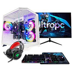 PC Gamer complet Nitropc Pack Bronze Blanc