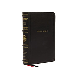 NKJV Personal Size Reference Bible Sovereign Collection Leathersoft Black Red Letter Comfort Print