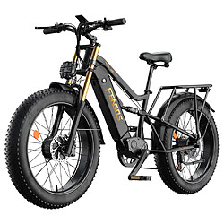 Nonesuch Vélo Électrique FENGQS H6PRO -26" - 1000 W x 2 -52 V 20 Ah -60 km/h -140 km - Noir/Doré