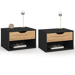 Idmarket 2 CHEVETS SUPS CATHY NOIR/BOIS