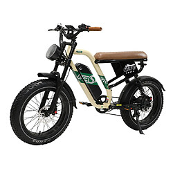 ONESPORT W66 ELECTRIC BIKE - 500W 48V 13.5Ah - Beige Jaune