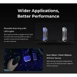 Scanner 3D Creality Raptor Pro - Laser Bleu NIR, Précision 0,02 mm, Vitesse de Numérisation 60 ips | Couleur 24 bits, Anti-Tremblement pas cher
