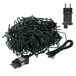 Ecd Germany Guirlande lumineuse extérieur chaîne en grappe de Noël blanc froid 36m 480 LEDs