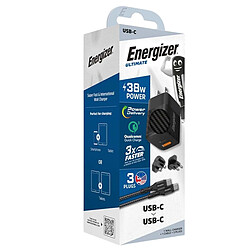 Acheter ENERGIZER Chargeur GaN Secteur 4A USB-C Multiprise EU / UK / US 20W avec Câble Noir