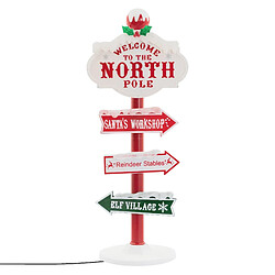 Ecd Germany Panneau indicateur d'éclairage noël à LED 95cm décoration intérieur/extérieur