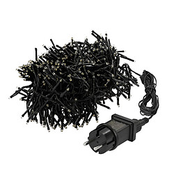 Ecd Germany Guirlande lumineuse chaîne en grappe de Noël mariage blanc chaud 8,5 m 1152 LEDs