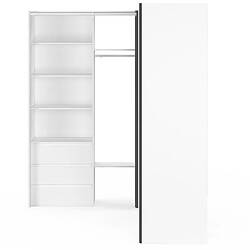 Avis Idmarket Dressing extensible d'angle MARLON 230 x 140 x 180 cm blanc