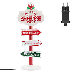 Ecd Germany Panneau indicateur d'éclairage noël à LED 95cm décoration intérieur/extérieur