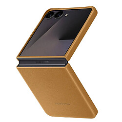 Samsung Coque Officielle Samsung pour Galaxy Z Flip 7 Kindsuit Doublure Soft Touch Camel