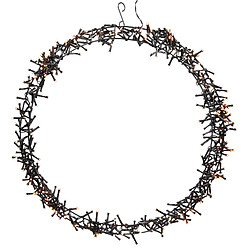 Ecd Germany Couronne de lumière de porte Ø48 cm éclairage de Noël IP44 blanc chaud 400 LED