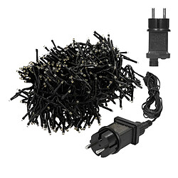 Ecd Germany Guirlande lumineuse chaîne en grappe de Noël mariage blanc chaud 8,5 m 1152 LEDs
