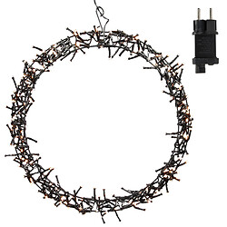 Ecd Germany Couronne de lumière de porte Ø38 cm éclairage de Noël IP44 blanc chaud 300 LED