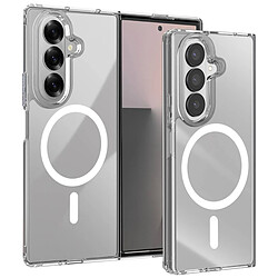 Avizar Coque MagSafe pour Galaxy Z Fold 7 Antichoc avec Support Magnétique Transparent