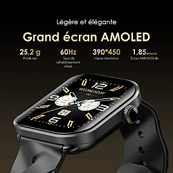 oraimo Watch Pro AM – Montre connectée AMOLED 1,85", appels Bluetooth, 100+ sports, IP68