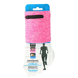 Acheter Dunlop Brassard Sport 10 cm avec Mini-poche Zippée pour Jogging ou Fitness Rose