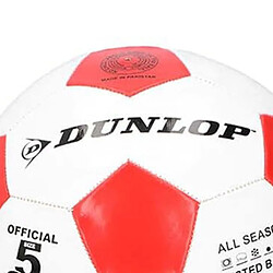 Avis Dunlop Ballon de Football Taille 5 à 32 Panneaux Classique Rouge