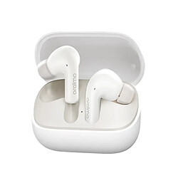 Écouteurs Sans Fil oraimo SpaceBuds N Blanc – ANC hybride, 38 h autonomie, Bluetooth 5.4, IPX5, multi-appairage.