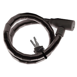 Dunlop Antivol en Spirale 80cm pour Vélo avec 2 Clés plates Noir