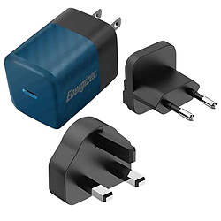 Avis ENERGIZER Chargeur Secteur GaN 4A USB-C 20W Multiprise EU / UK / US Noir / Bleu