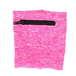 Dunlop Brassard Sport 10 cm avec Mini-poche Zippée pour Jogging ou Fitness Rose