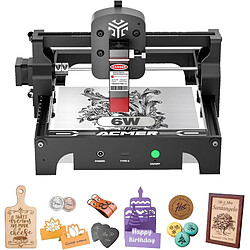 Graveur Laser ACMER 6W - Parfait pour Débutants & Pros : Léger, Puissant, Simple à Utiliser