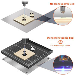 ACMER E10 Lit laser alvéolé pour machine de gravure laser, 300 mm*300 mm