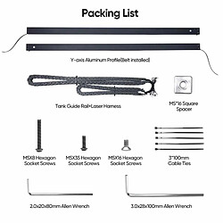 Kit d'extension de zone de gravure L60 pour graveur laser ACMER P1