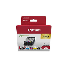 Canon Pack PGI-570XL CLI-571 encres PIXMA - Noir et couleurs