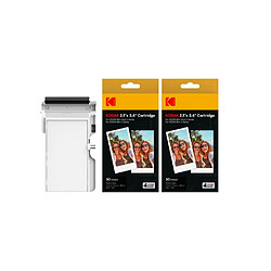 KODAK ICRG260 – Cartouche photo 4PASS avec papier 60 tirages 5,3x8,6 cm, Compatible Mini Shot 2, Mini Shot 2 Retro, Mini 2, Mini 2 Retro