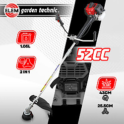Elem Garden Technic Débroussailleuse thermique 52CC - Lame + bobine