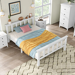 modfu Lit enfant 90x200 cm, bois, blanc