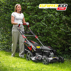 Tondeuse thermique tractée 167CC avec moteur Honda, mulching et éjection latérale - Gardeo Pro pas cher